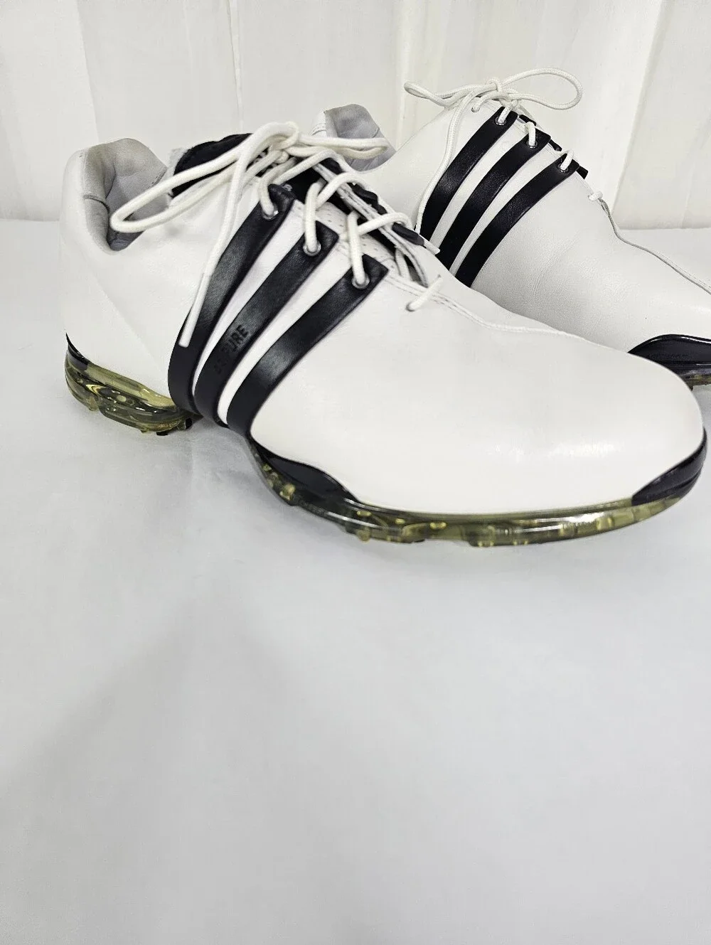 Adidas Adipure Climaproof Traxion Golf Shoes White Leather LavStyle #816373